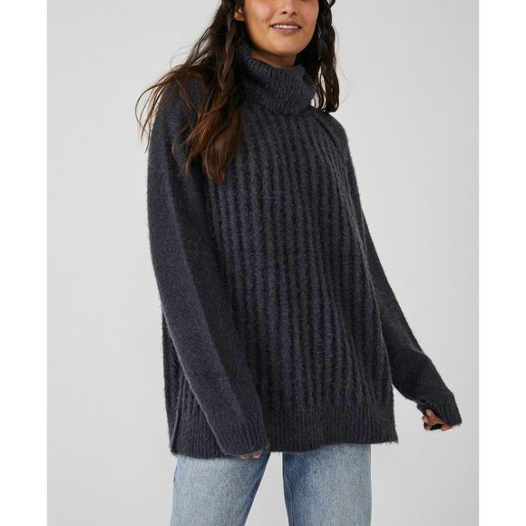 FREE PEOPLE Big City Turtleneck / Sunflower Seed Combo - Picture 5 of 10